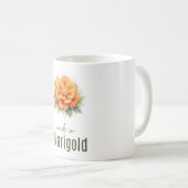 October Marigold Flower Mug | Coffee Cup (Devant droit)