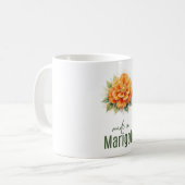 October Marigold Flower Mug | Coffee Cup (Devant gauche)