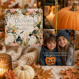 October Social Club Halloween Familie Keramisch Ornament