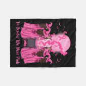 October We Wear Nk Witch Halloween Breast Cancer A Fleece Deken (Voorkant (Horizontaal))