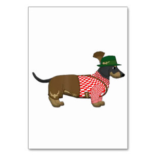 Octoberfest 2018 - Funny German Dachshund Costume Kaart