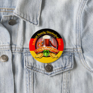 Octoberfest Festival Personalize Name Year 20xx Ronde Button 7,6 Cm