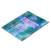 Octobre 2016 Carnet Mois Turquoise Violet (Côté gauche)