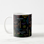 Octobre 7 Anniversaire Mug (Gauche)