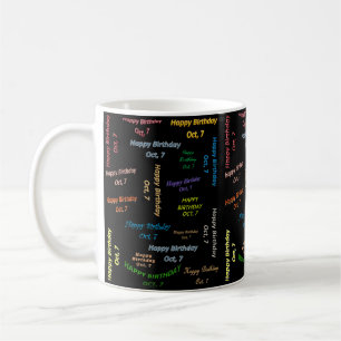 Octobre 7 Anniversaire Mug