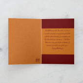 Octobre Anniversaire Carte Florale de Marigolds/ C (Intérieur)