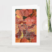 ***OCTOBRE ANNIVERSAIRE*** CARTE SPÉCIALE JUSTE PO (Devant)