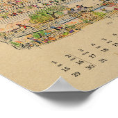 Octobre Bonne Notes Calendrier 2022 Poster (Coin)