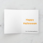Octobre Carte Ange Halloween/Anniversaire (Intérieur)