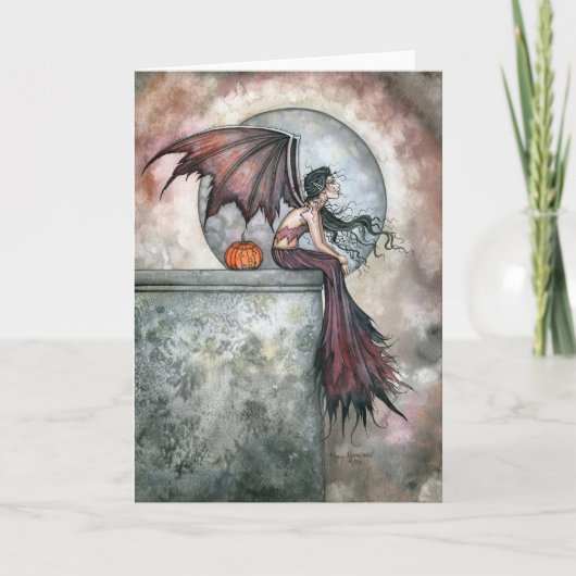 Octobre Dreams Vampire Carte de fée gothique (Devant)