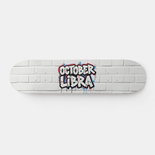 Octobre Libra Graffiti Zodiac Skateboard (Horz)