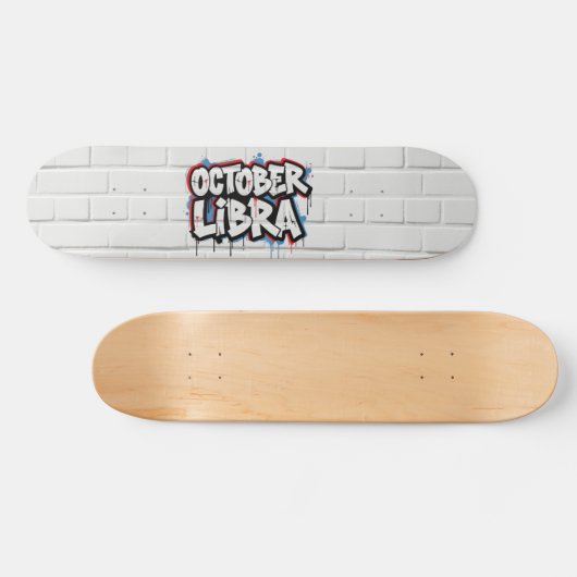 Octobre Libra Graffiti Zodiac Skateboard (Horz)