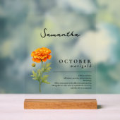 Octobre Mois de naissance Fleur Marigold Personnal (Neutre)