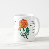 Octobre Mug Fleur de naissance avec sens Fleur (Devant droit)