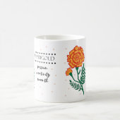 Octobre Mug Fleur de naissance avec sens Fleur (Centre)