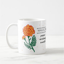 Octobre Mug Fleur de naissance avec sens Fleur