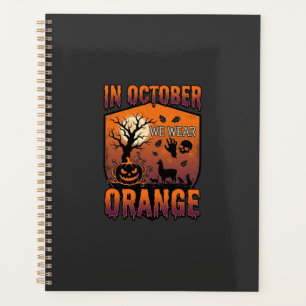 Octobre, nous portons Orange Halloween Citrouille 