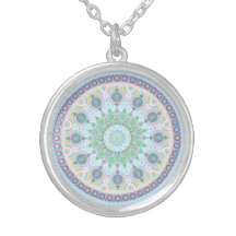 Octobre Oiseau Opal Mandala Collier