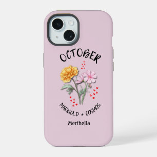 OCTOBRE Rose Fleur du Mois de Naissance Nom Person