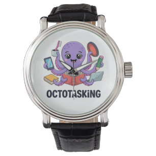 Octopasken in multitaskmodus horloge