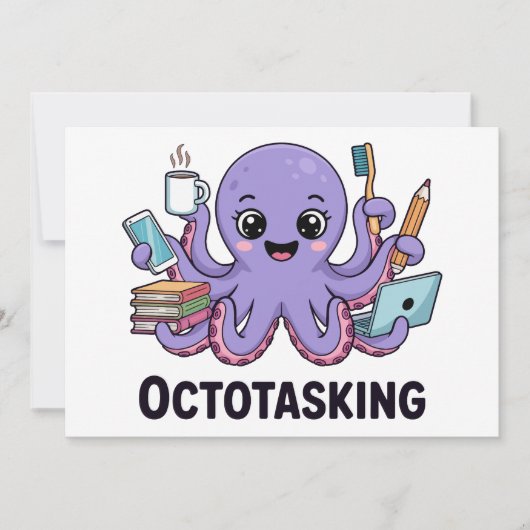 Octopasken in multitaskmodus kaart (Voorkant)