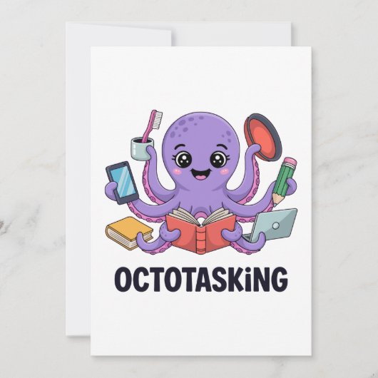 Octopasken in multitaskmodus kaart (Voorkant)