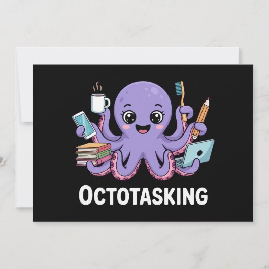 Octopasken in multitaskmodus kaart (Voorkant)