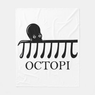 Octopi - Funny Pi Octopus Wiskunde Fleece Deken