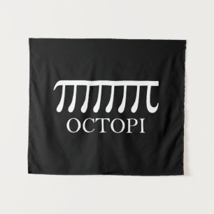 Octopi - Funny Pi Octopus Wiskunde Wandkleed