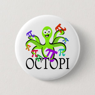 Octopi Ronde Button 5,7 Cm