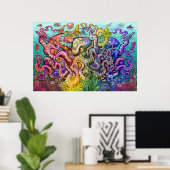 Octopi Triad Poster (Thuiskantoor)