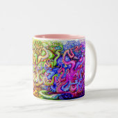 Octopi Two-Tone Coffee Mok (Voorkant rechts)