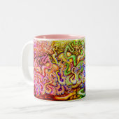 Octopi Two-Tone Coffee Mok (Voorkant links)