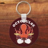 Octopulose | Octopus Drummer Sleutelhanger (Voorkant)