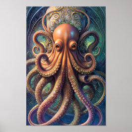 Octopus - 02 - Fantasie Kunst Poster
