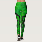 Octopus 10 over groene Leggings (Achterkant)