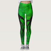 Octopus 10 over groene Leggings (Voorkant)