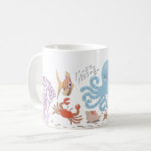 Octopus 11 oz. mok (Voorkant links)