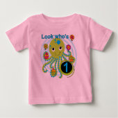 Octopus 1e Verjaardag T-shirts en geschenken (Voorkant)