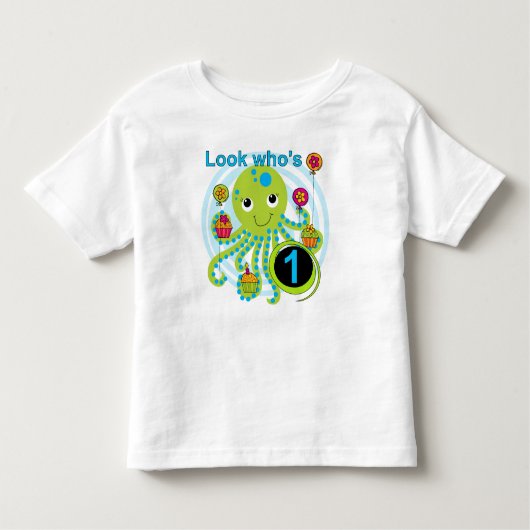 Octopus 1er Anniversaire T-shirts et cadeaux (Devant)