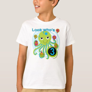 Octopus 3e verjaardag T-shirts en geschenken