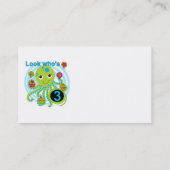 Octopus 3e verjaardag T-shirts en geschenken Visitekaartje (Achterkant)