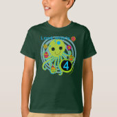 Octopus 4e anniversaire T-shirts et cadeaux (Devant)