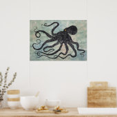 Octopus 6 - 28 x 20 inch Poster (Keuken)