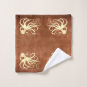 Octopus à la crème au chocolat - Serviette de bain (Gant de toilette)
