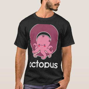 Octopus Alphabet Tentacle Squid Vist T-shirt