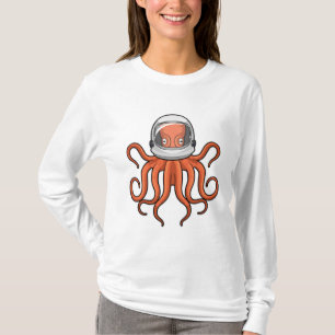 Octopus als astronaut t-shirt