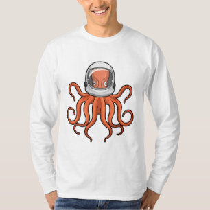 Octopus als astronaut t-shirt