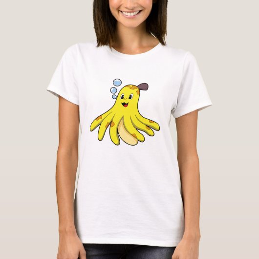 Octopus als Banana T-shirt (Voorkant)