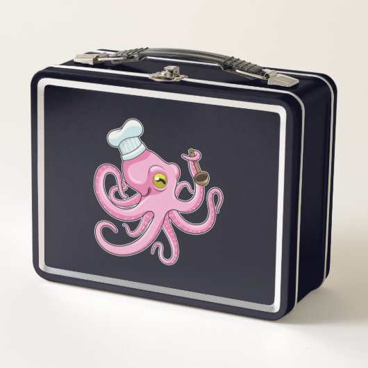 Octopus als Cook met Wooden lepel (Voorkant)